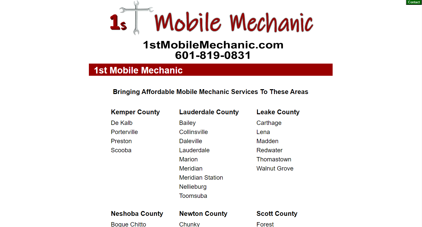 1stMobileMechanic.com Roanoke, VA